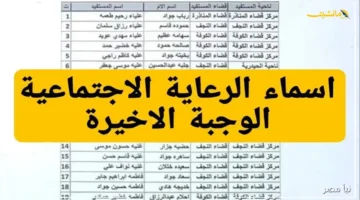 رسميًا الآن.. ظهور كشوفات الرعاية الاجتماعية 2025 الوجبة الأخيرة هل اسمك ضمن المستفيدين؟ 1